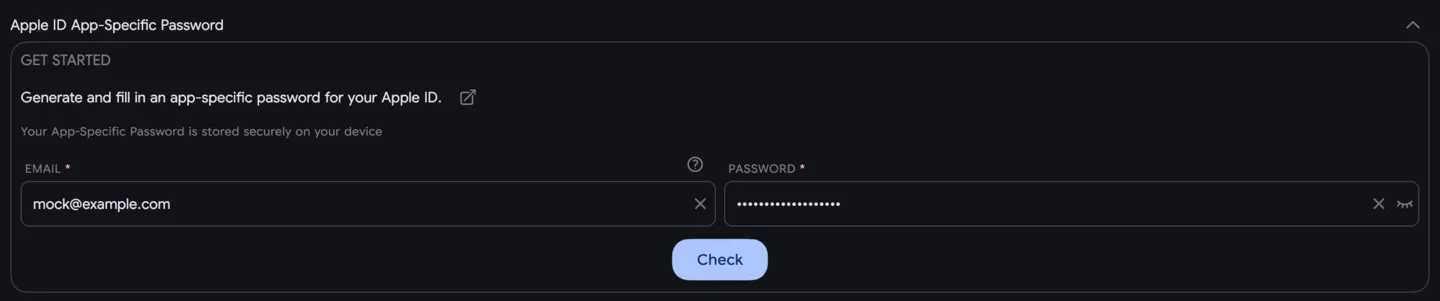 App Specific Settings