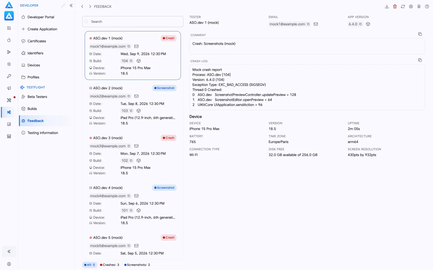 Beta feedback