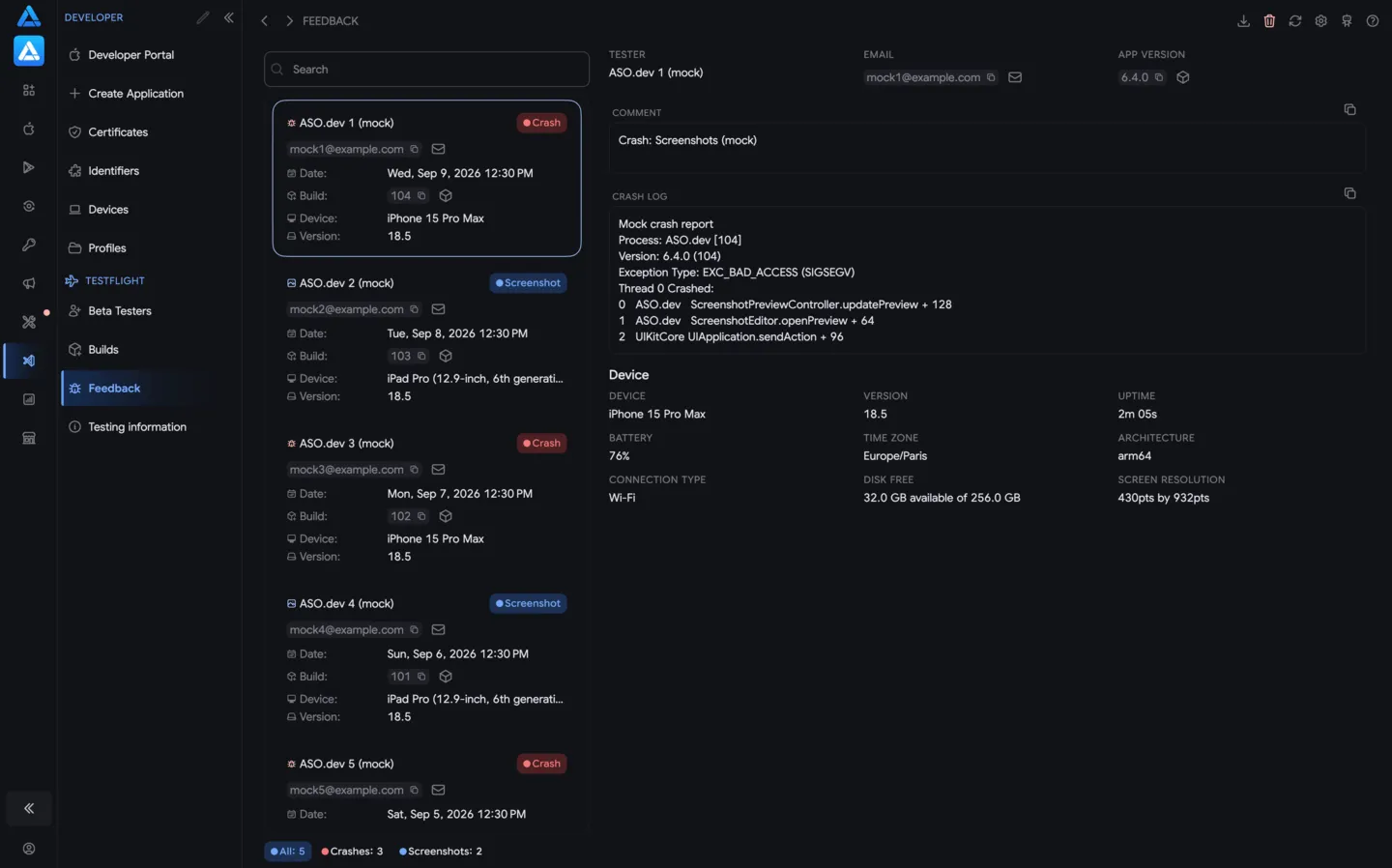 Beta feedback
