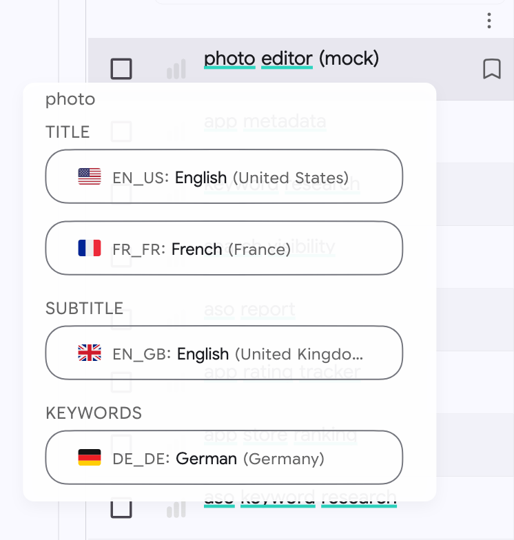Keywords: color based highlights
