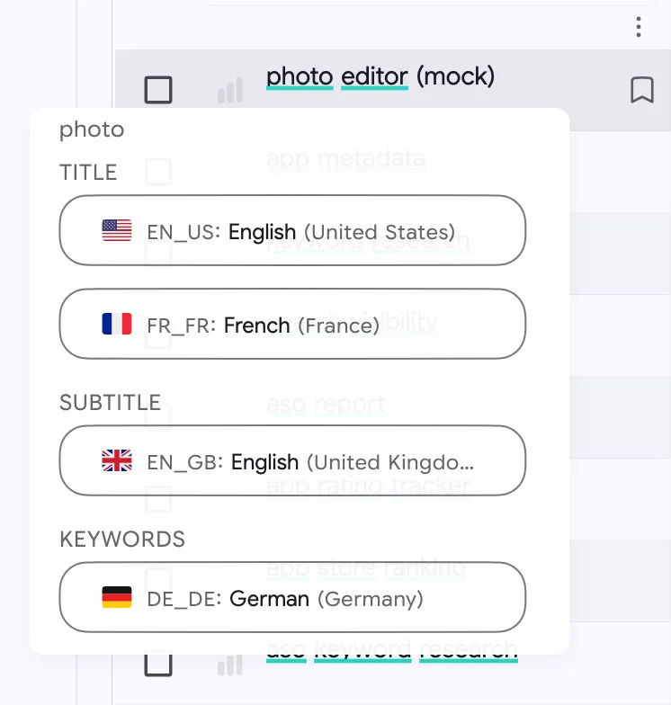 Keywords: color based highlights