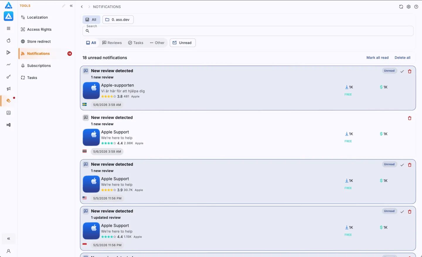 Notifications