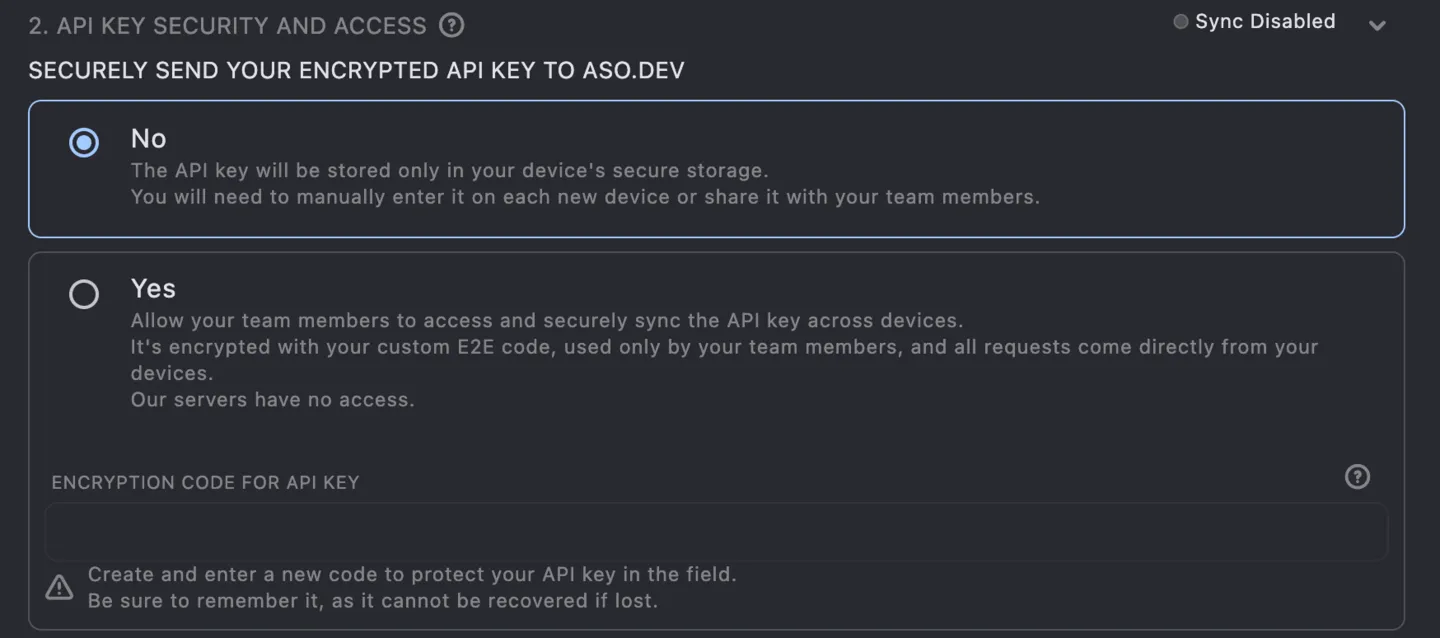 Setting Up a Workspace with an API Key
