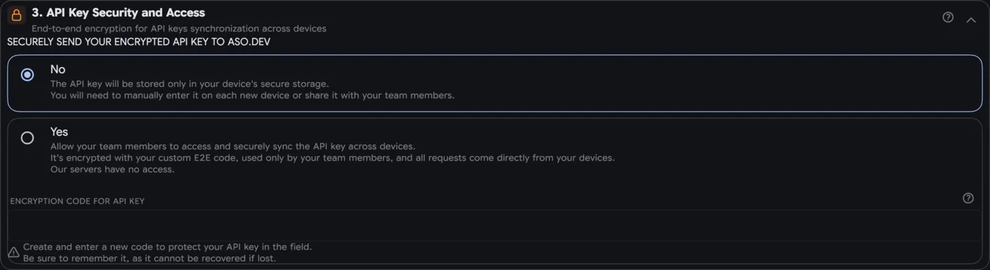Setting Up a Workspace with an API Key