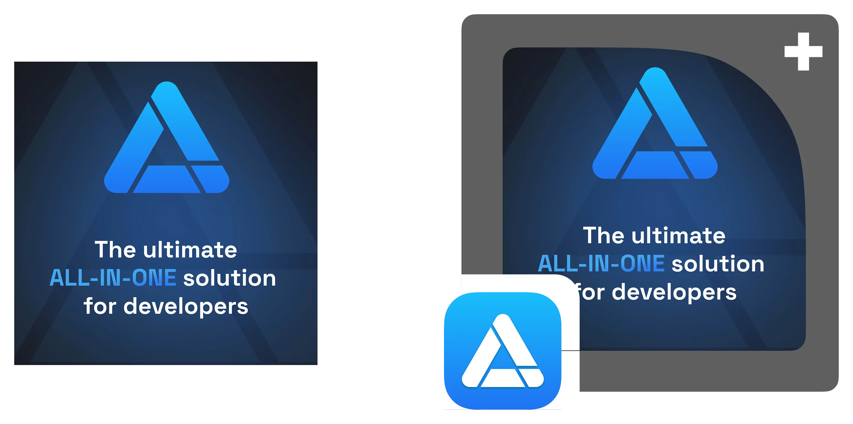Preview of the App Store promotional content Figma template