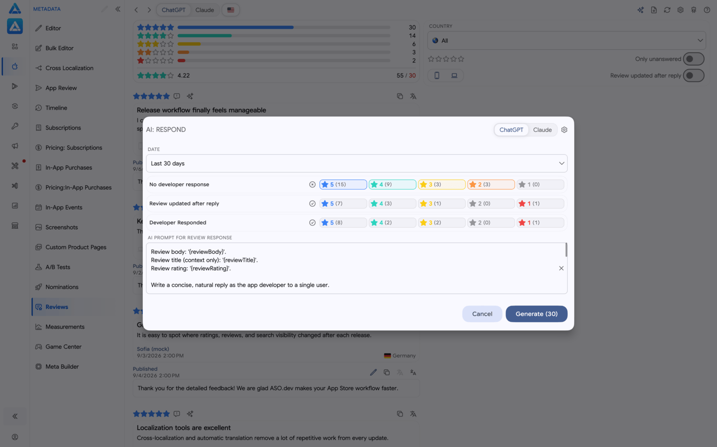 Reply to Reviews