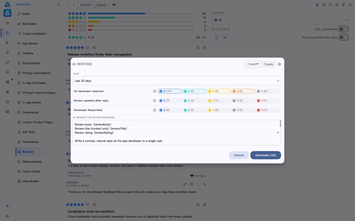 Reply to Reviews