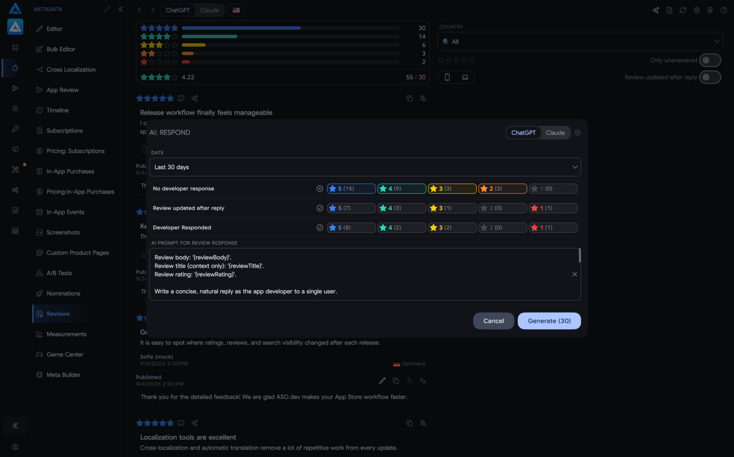 Reply to Reviews