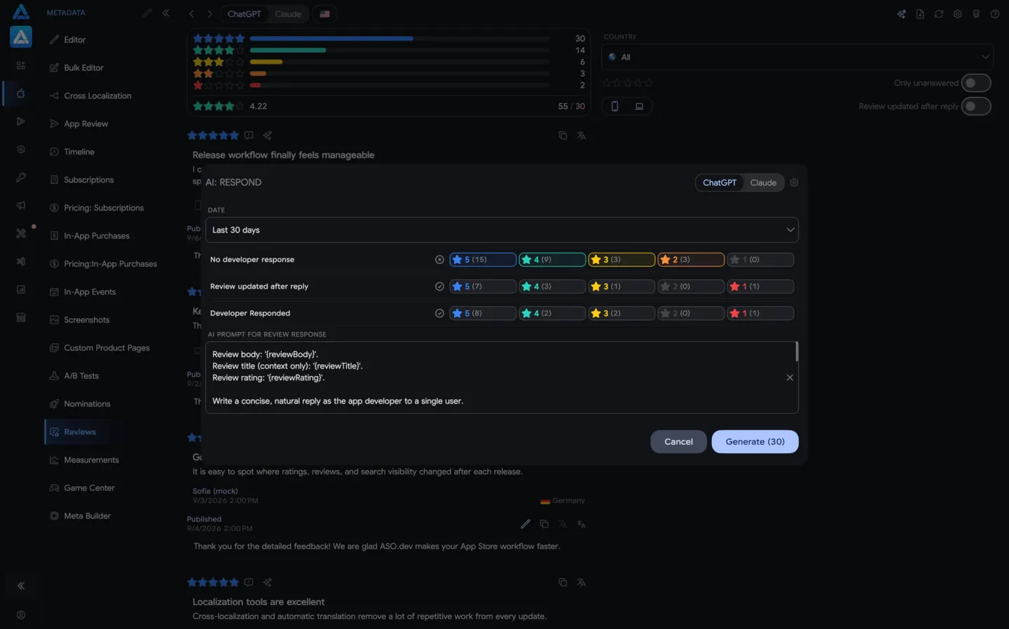 Reply to Reviews