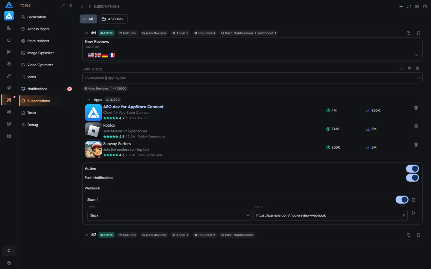Subscriptions