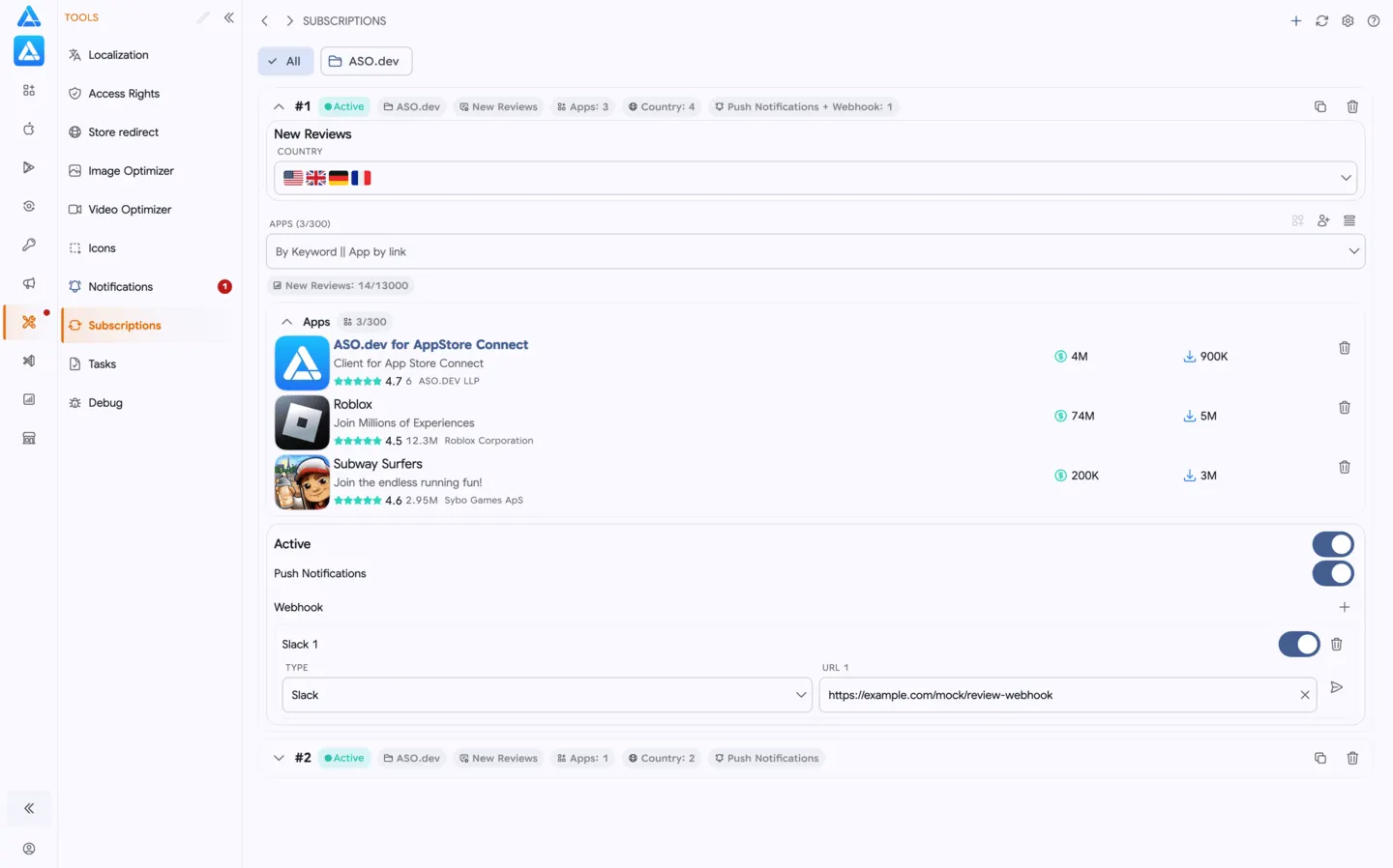 Subscriptions